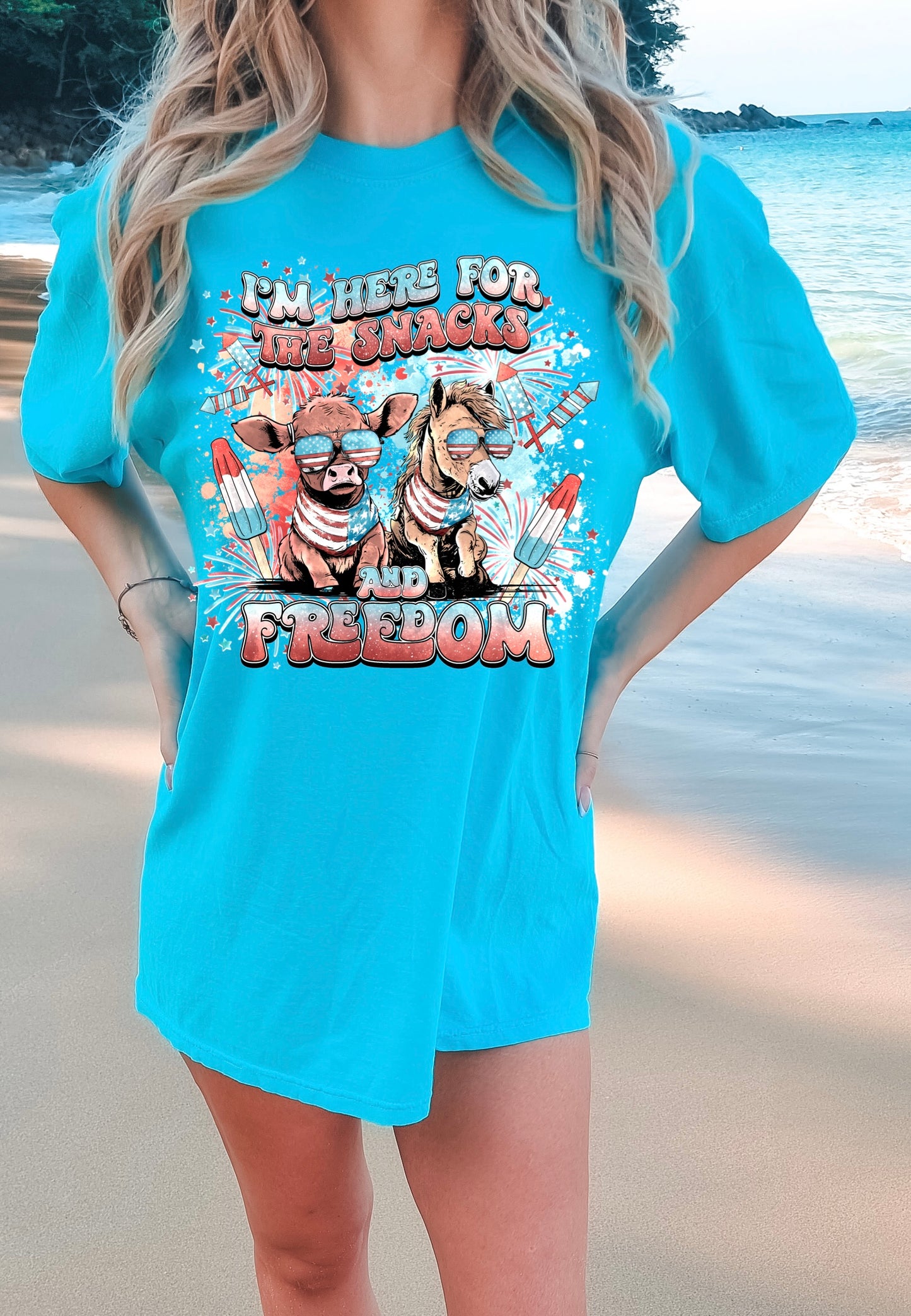 I’m here for the snacks and freedom-DTF