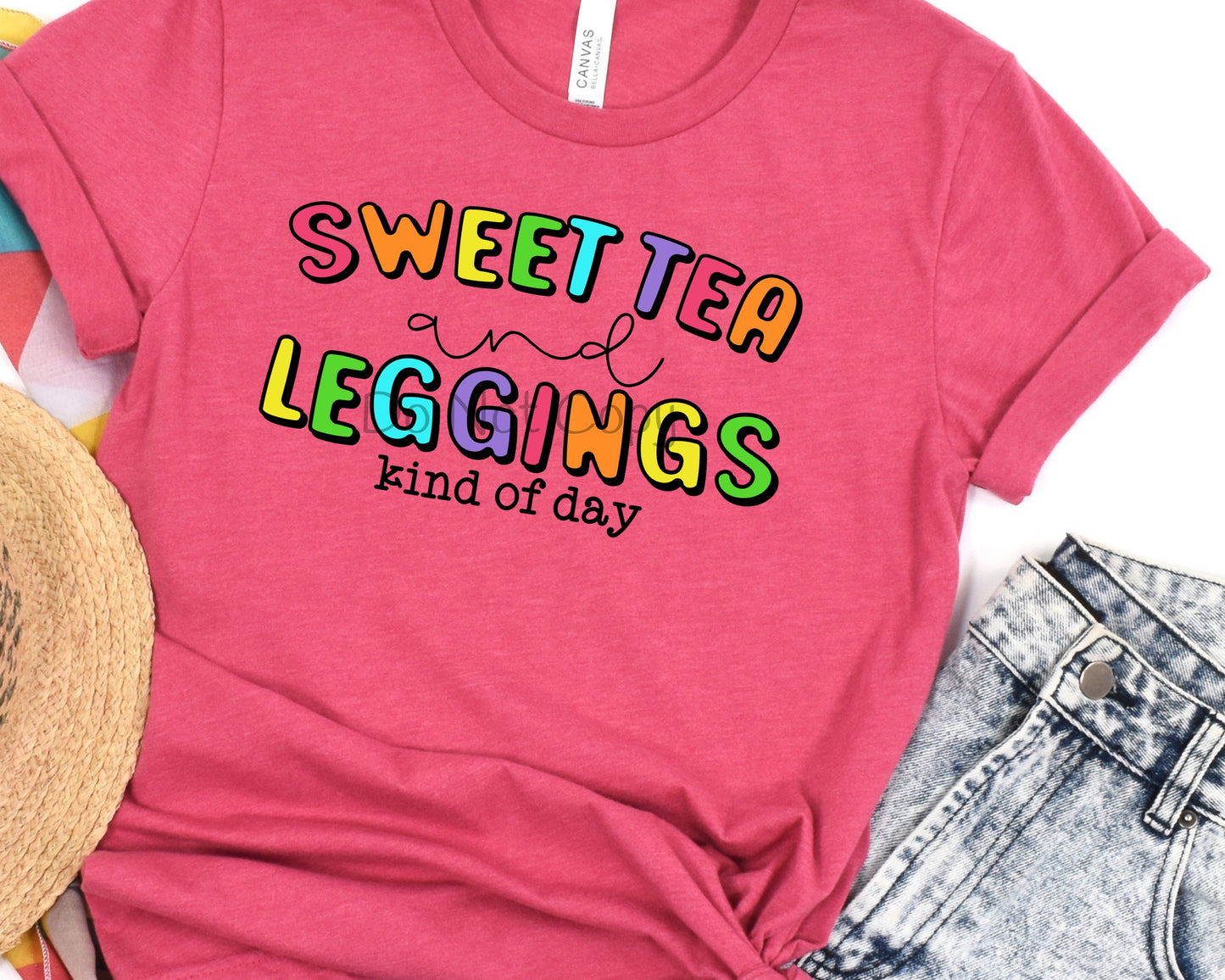 Sweet tea and leggings kind of day-DTF