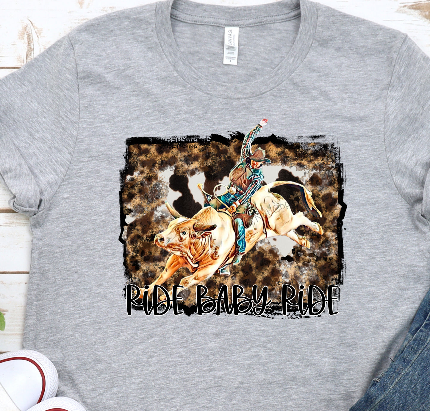 Ride baby ride bull color-DTF