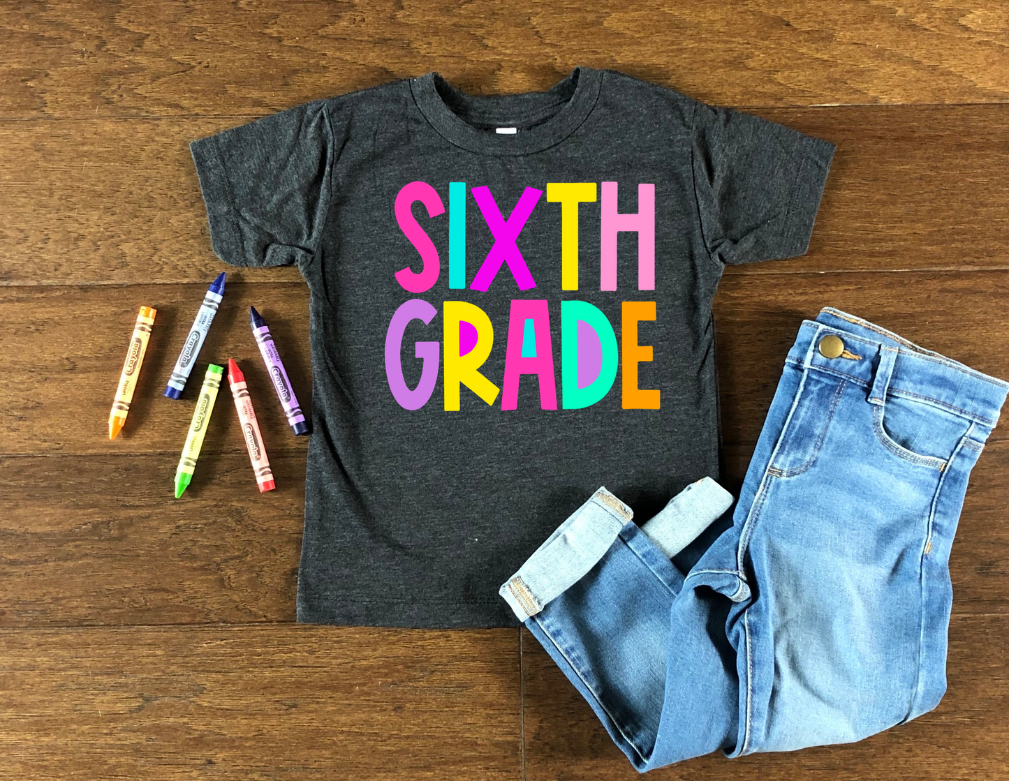 Sixth Grade -bright color-DTF