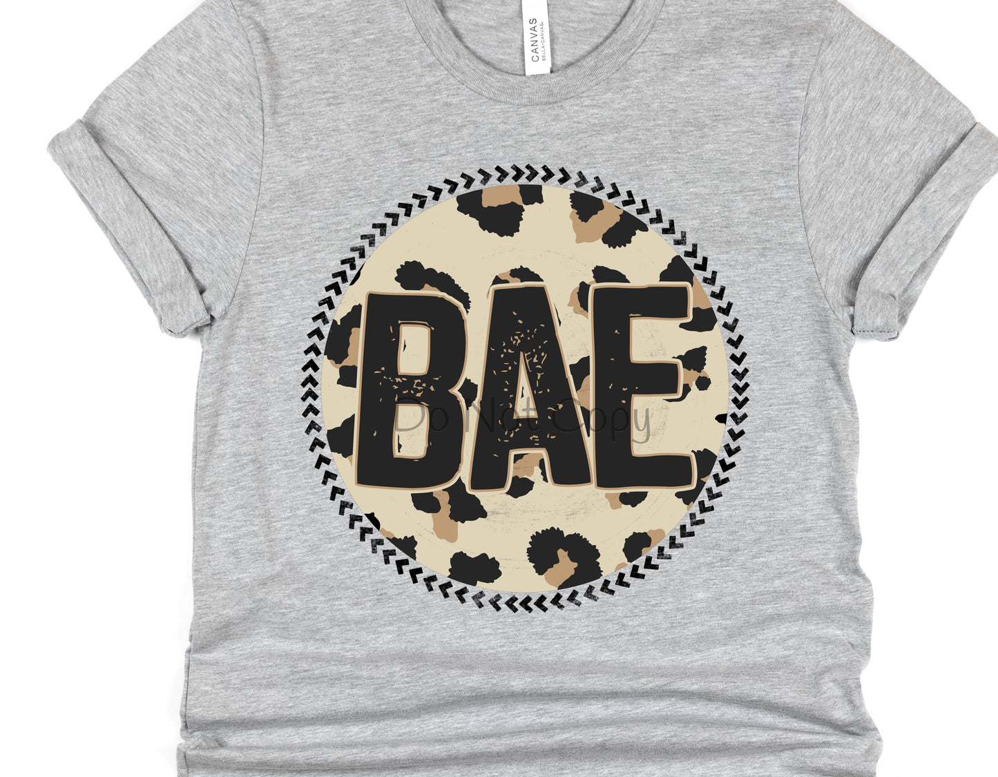 Bae circle leopard-DTF