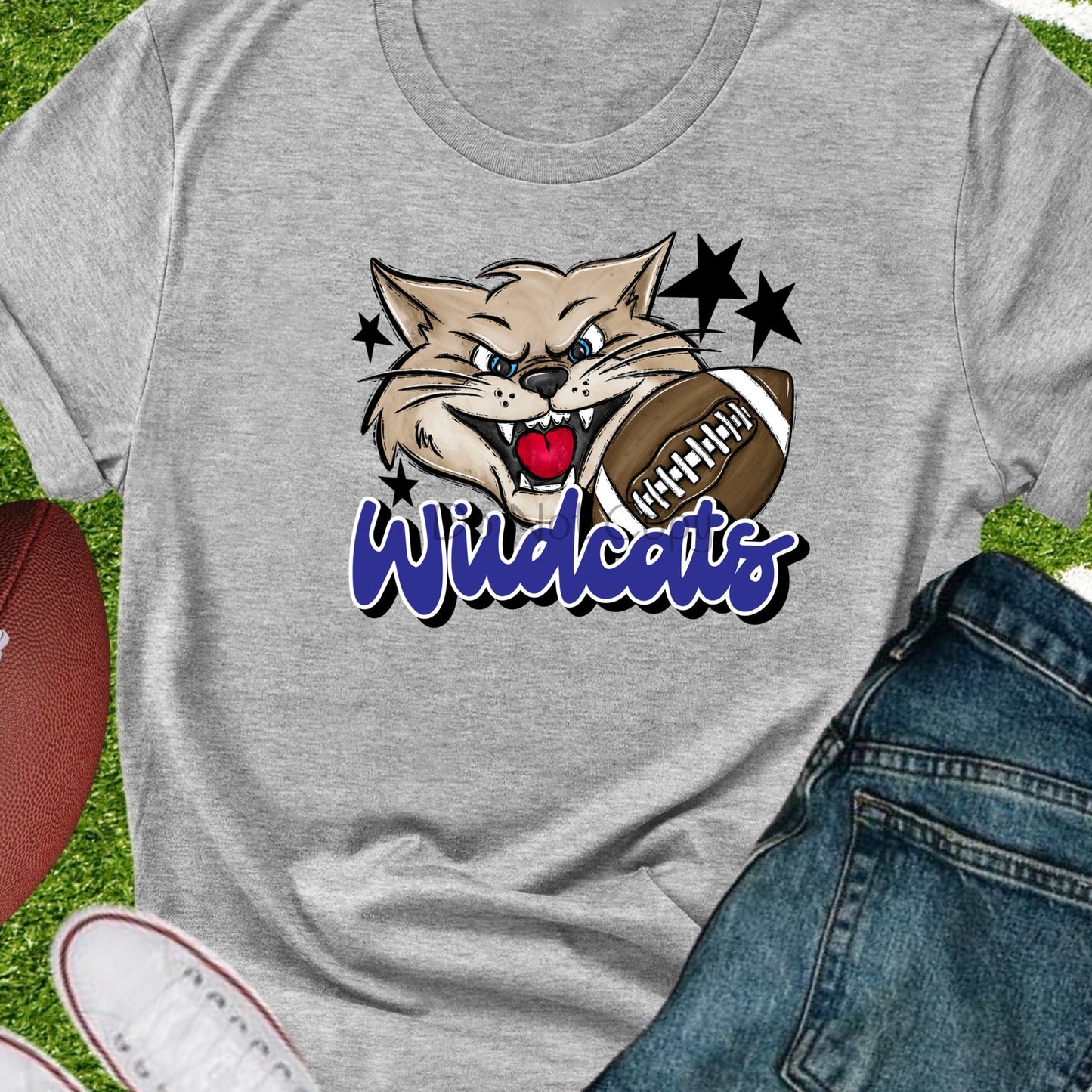 Wildcats football royal-DTF