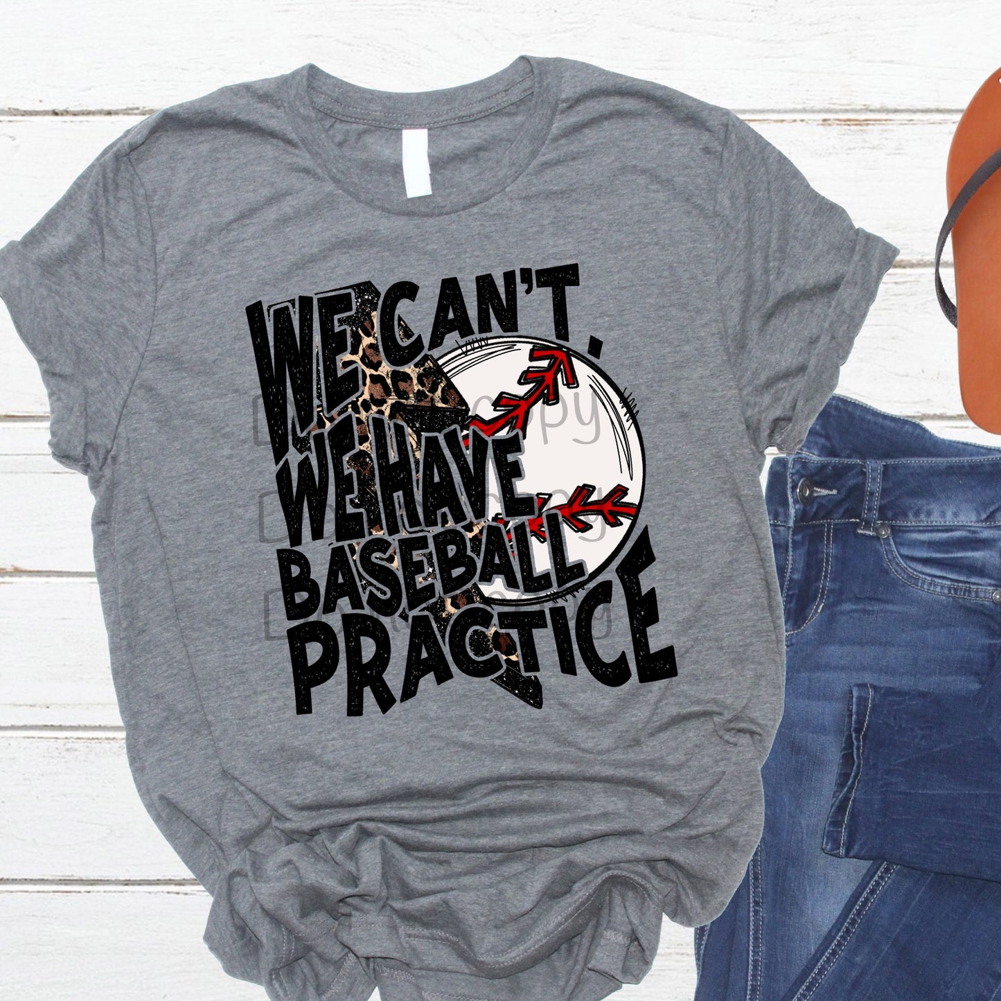 We can’t we have baseball practice leopard bolt-DTF