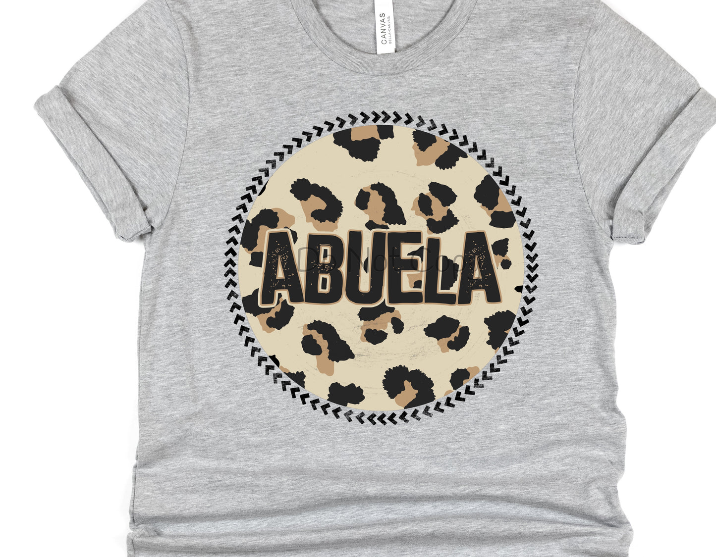 Abuela circle leopard-DTF