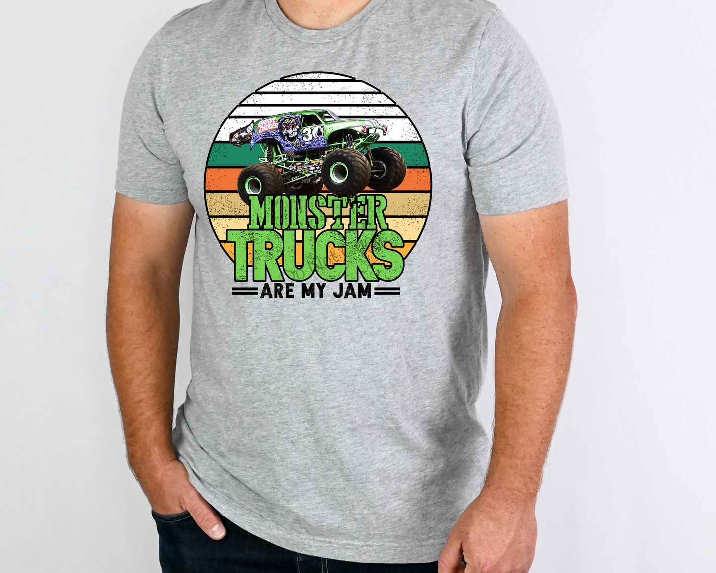 Monster trucks are my jam-DTF