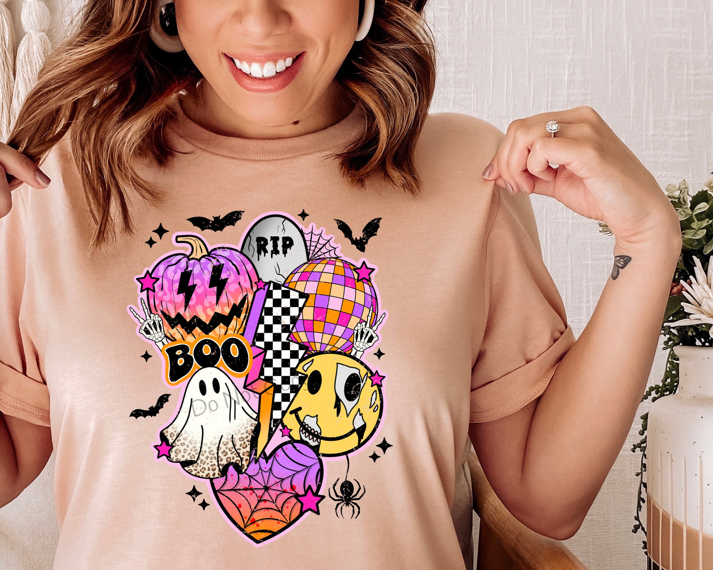 Retro Halloween collage-DTF