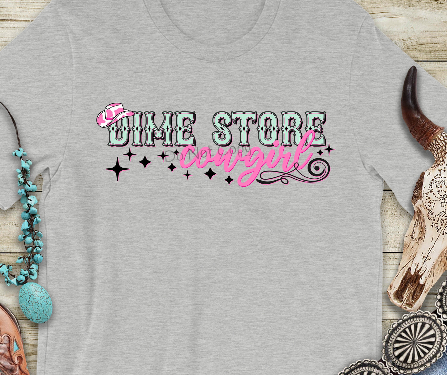Dime store cowgirl-DTF