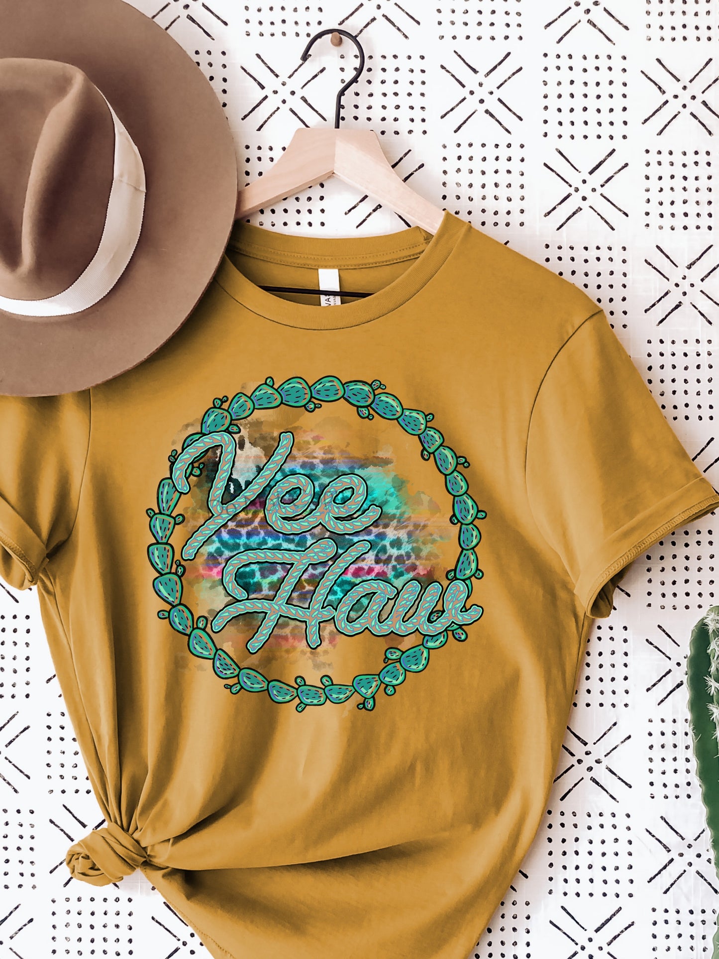 Yee haw cactus circle-DTF