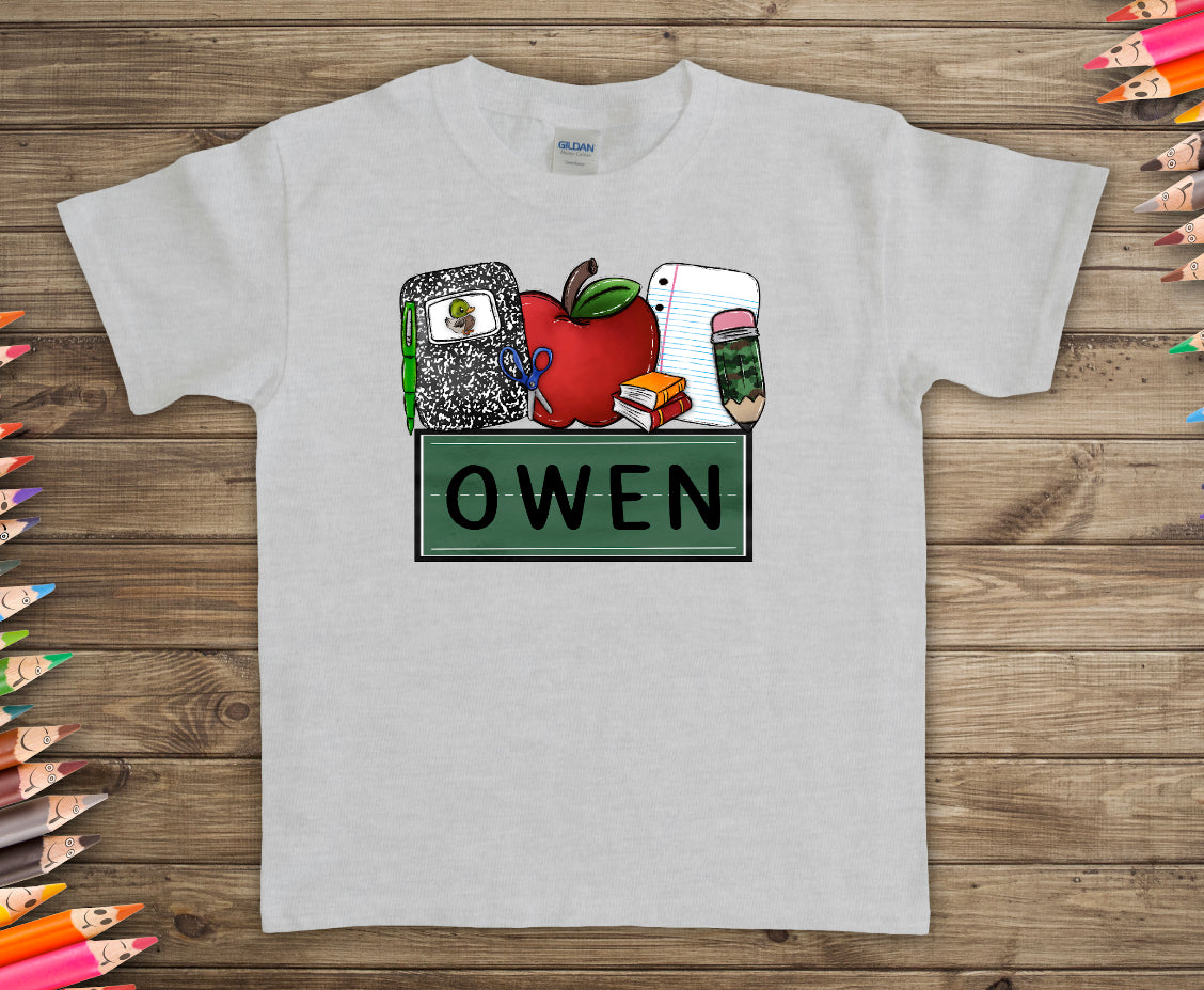 Custom Boy school supplies - DTF