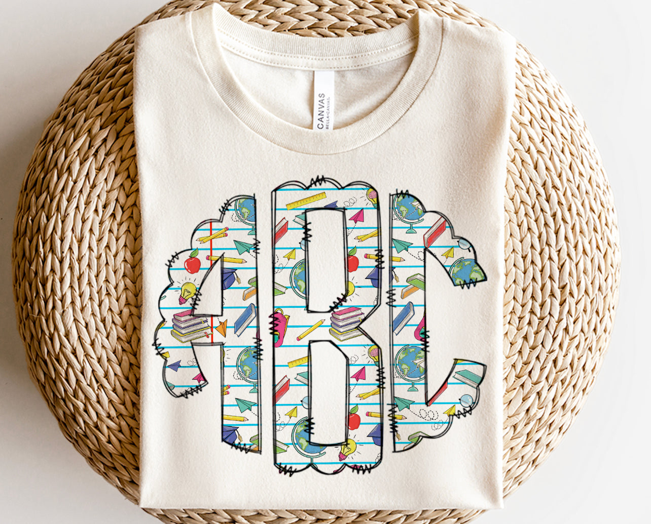 Custom School collage Monogram-DTF