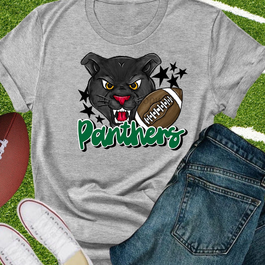Panthers football green-DTF
