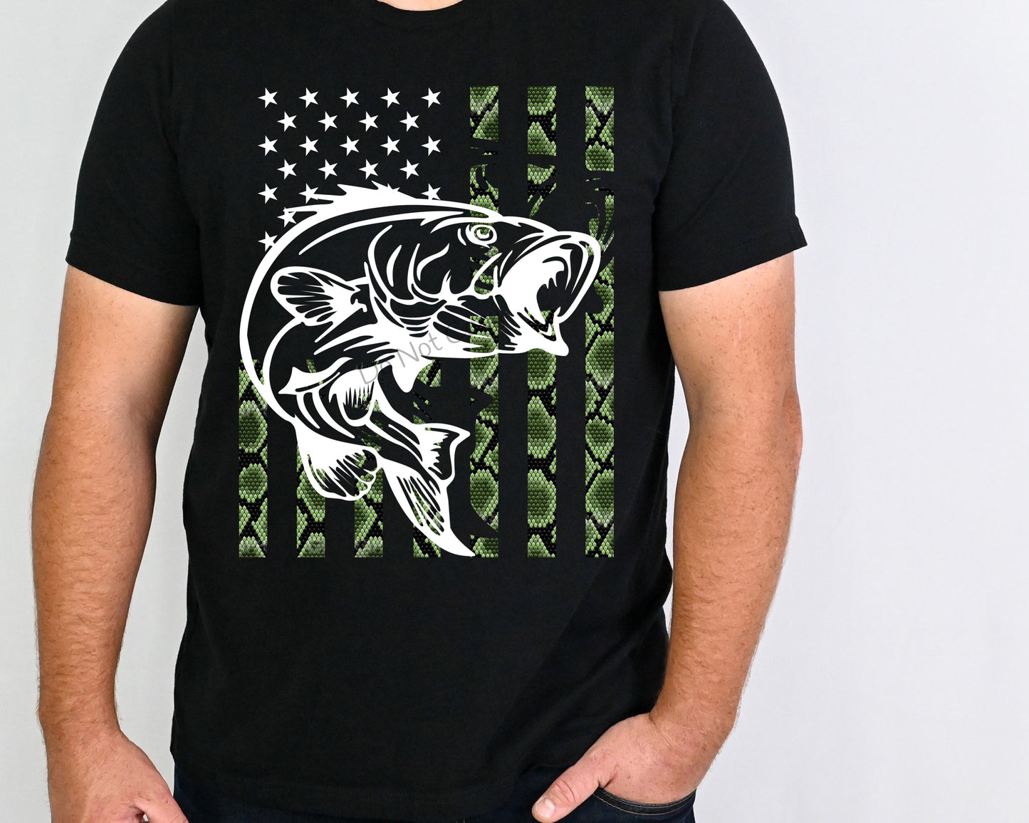Fishing camo flag-DTF