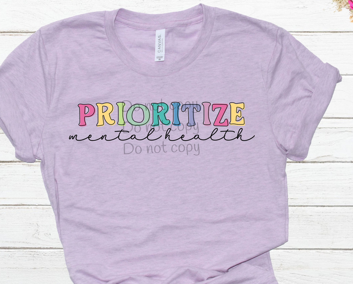 Prioritize mental health-DTF