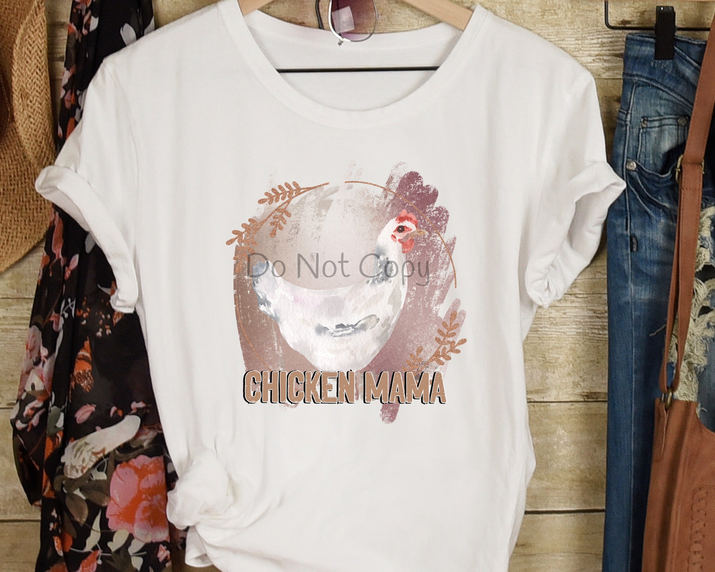 Chicken mama white chicken-DTF
