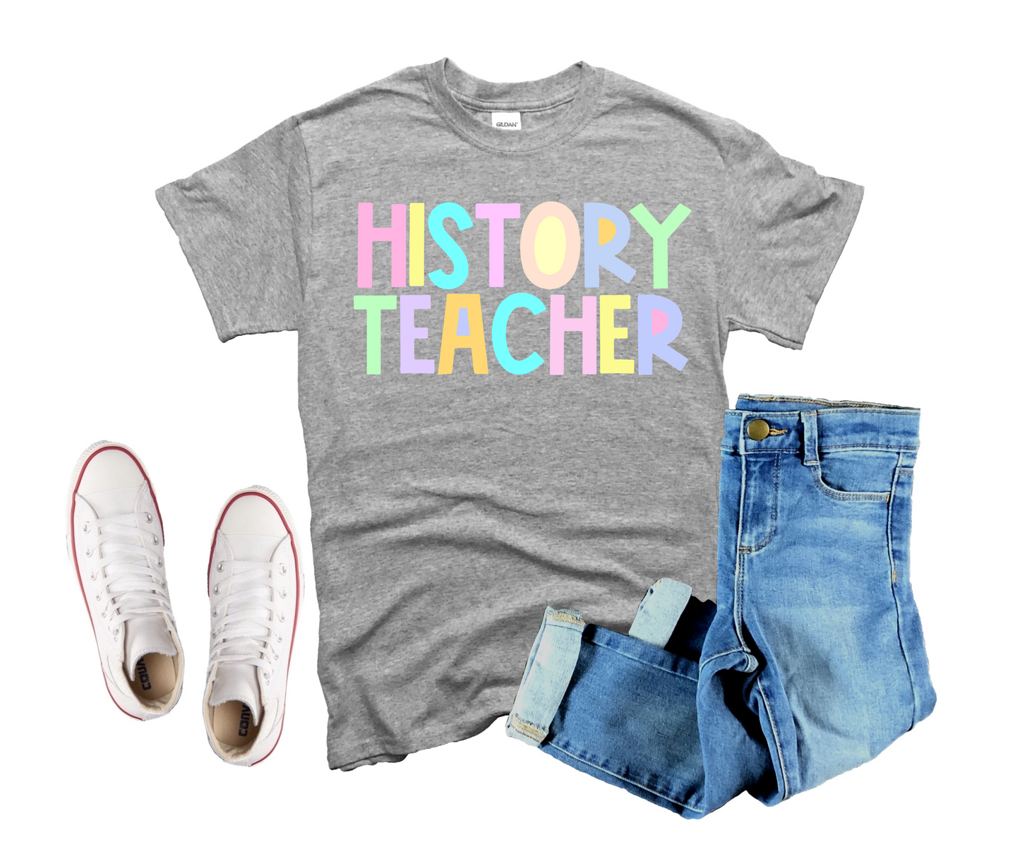 History Teacher - pastel color-DTF