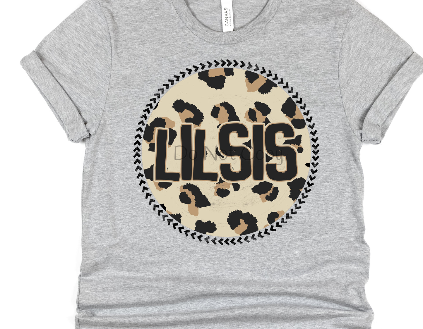 Lil sis circle leopard-DTF