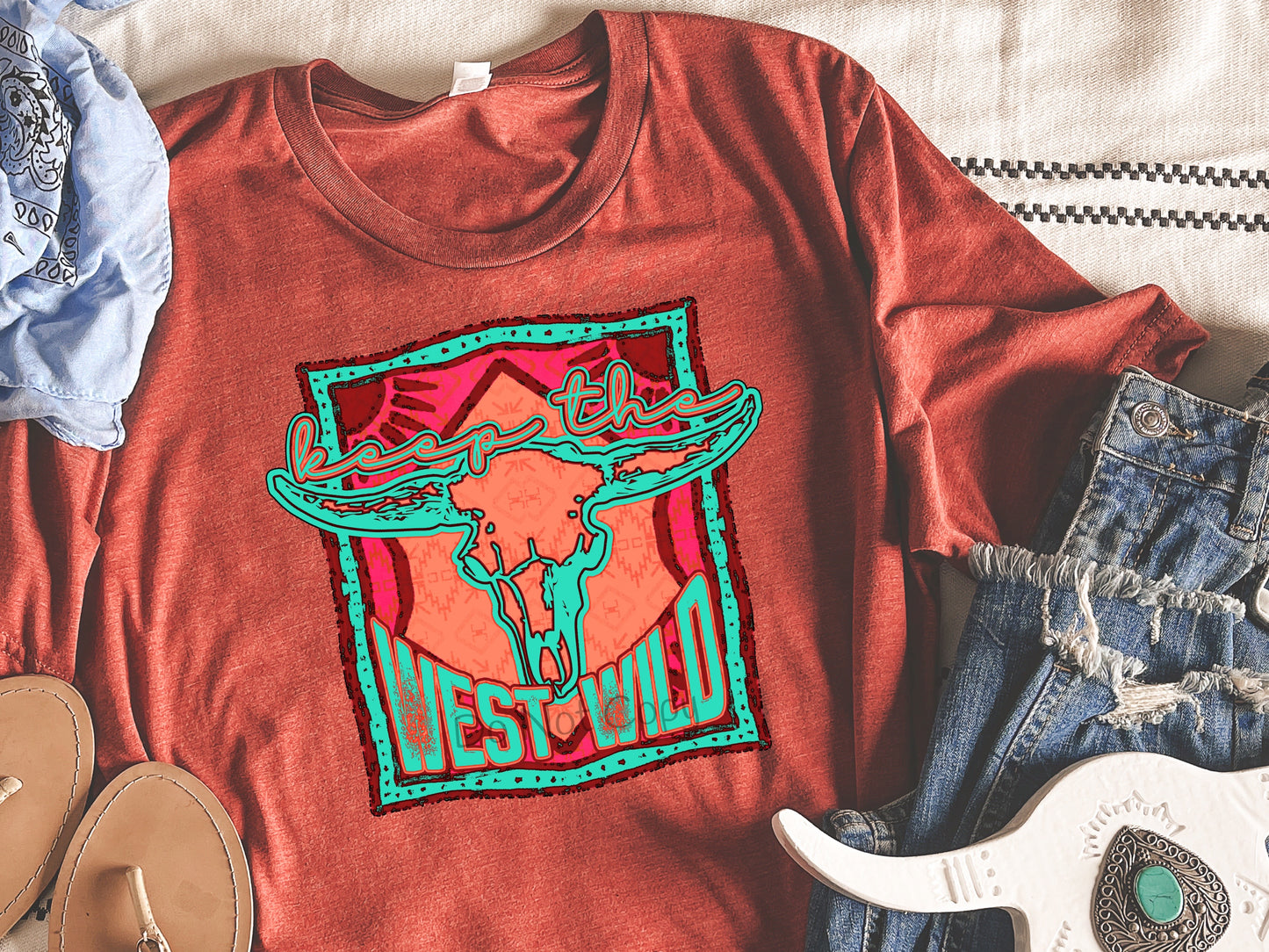 Keep the west wild pink-DTF