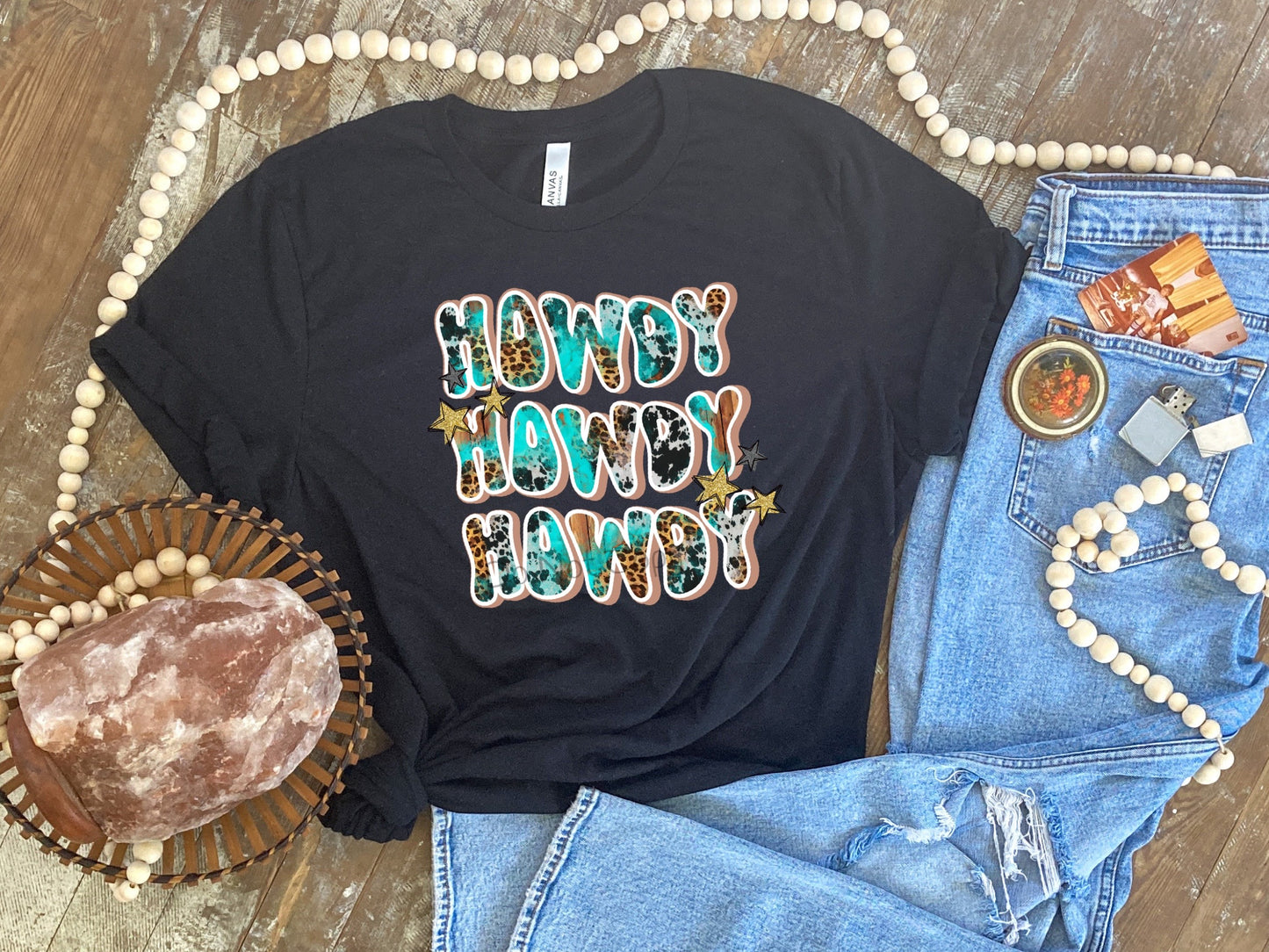 Howdy turquoise-DTF