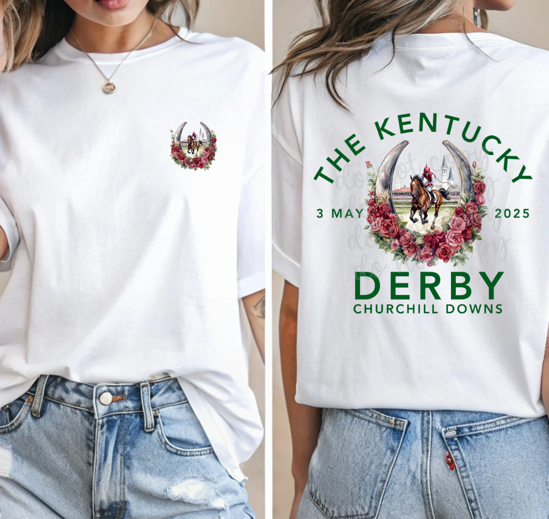 kentucky derby roses(back) -DTF