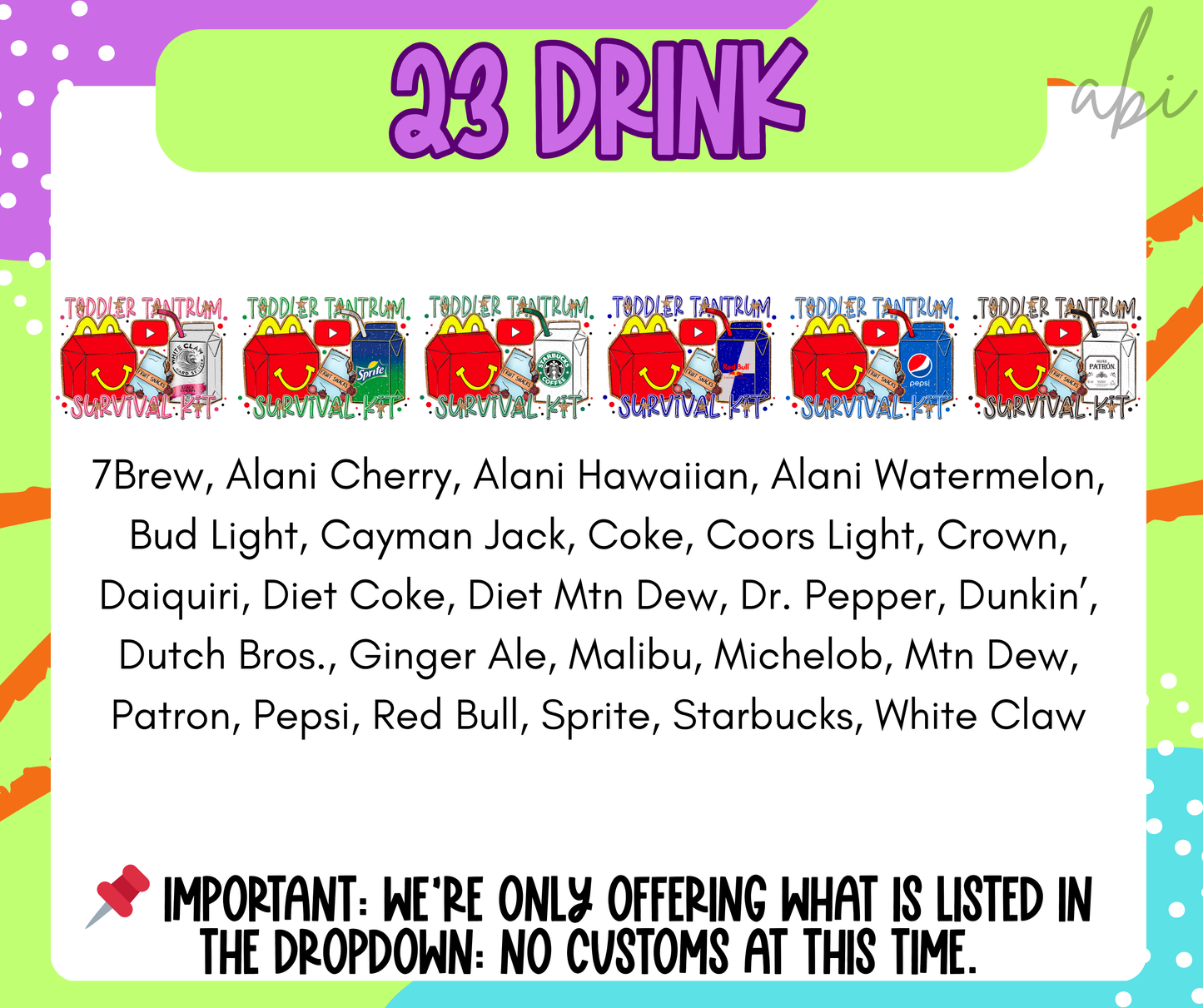 Toddler Tantrum(dropdown)-DTF&UV