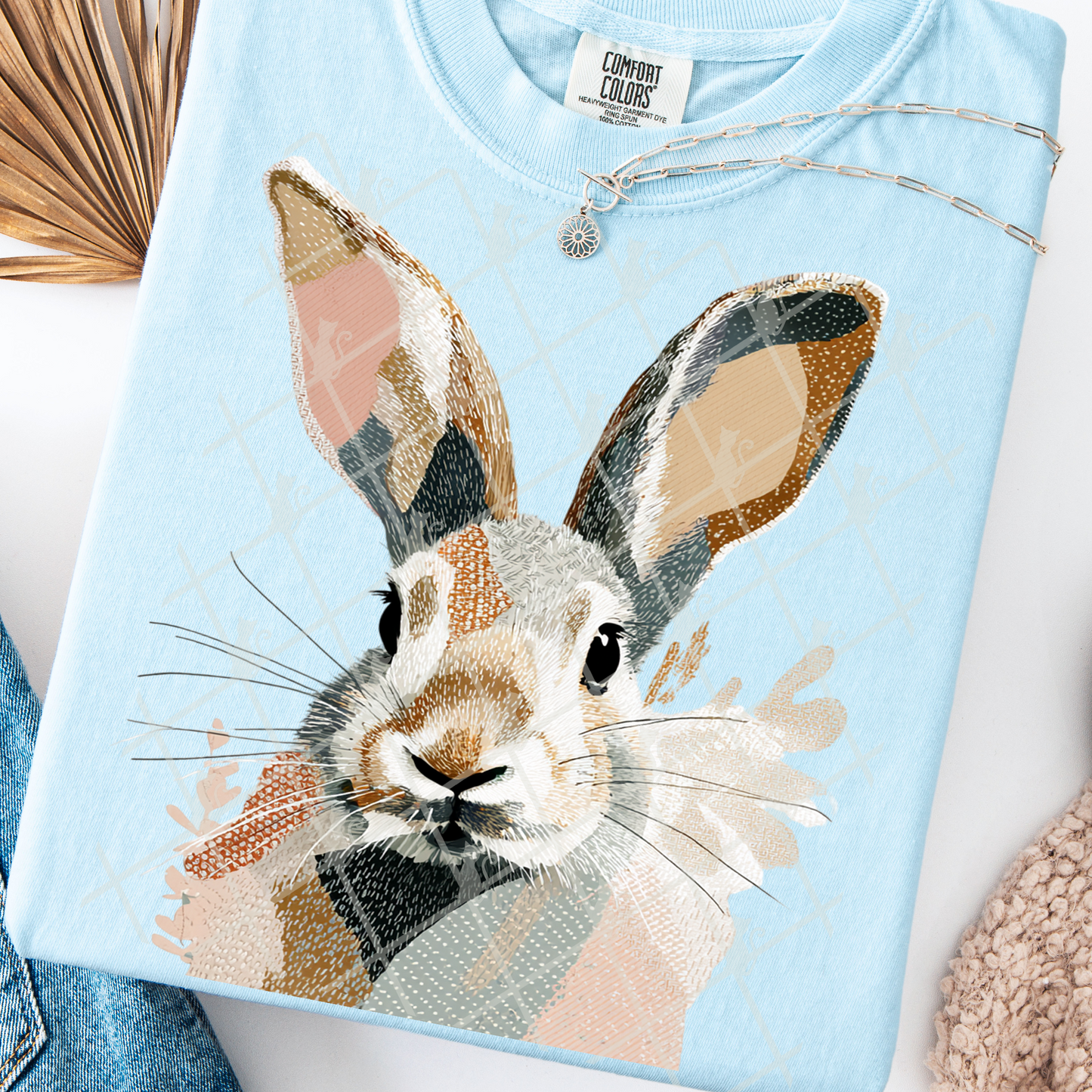 minimalist bunny -DTF&UV