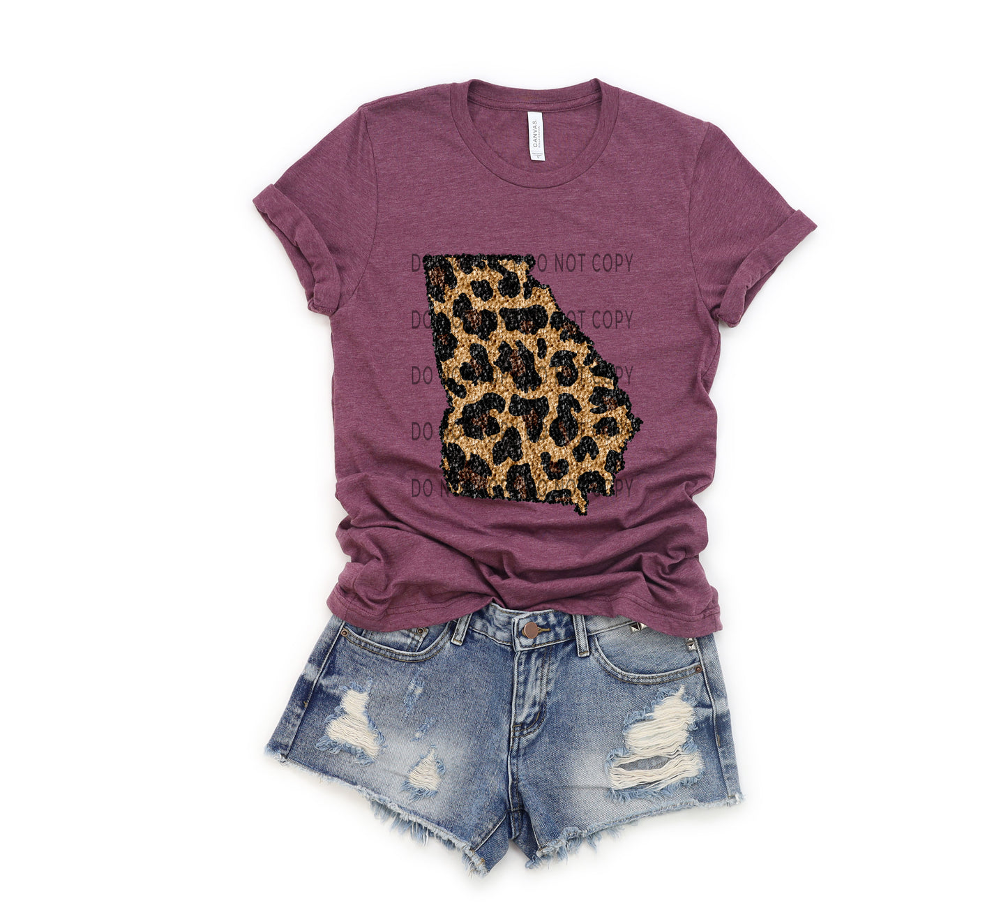 Leopard Sequin State (ALL STATES)-DTF