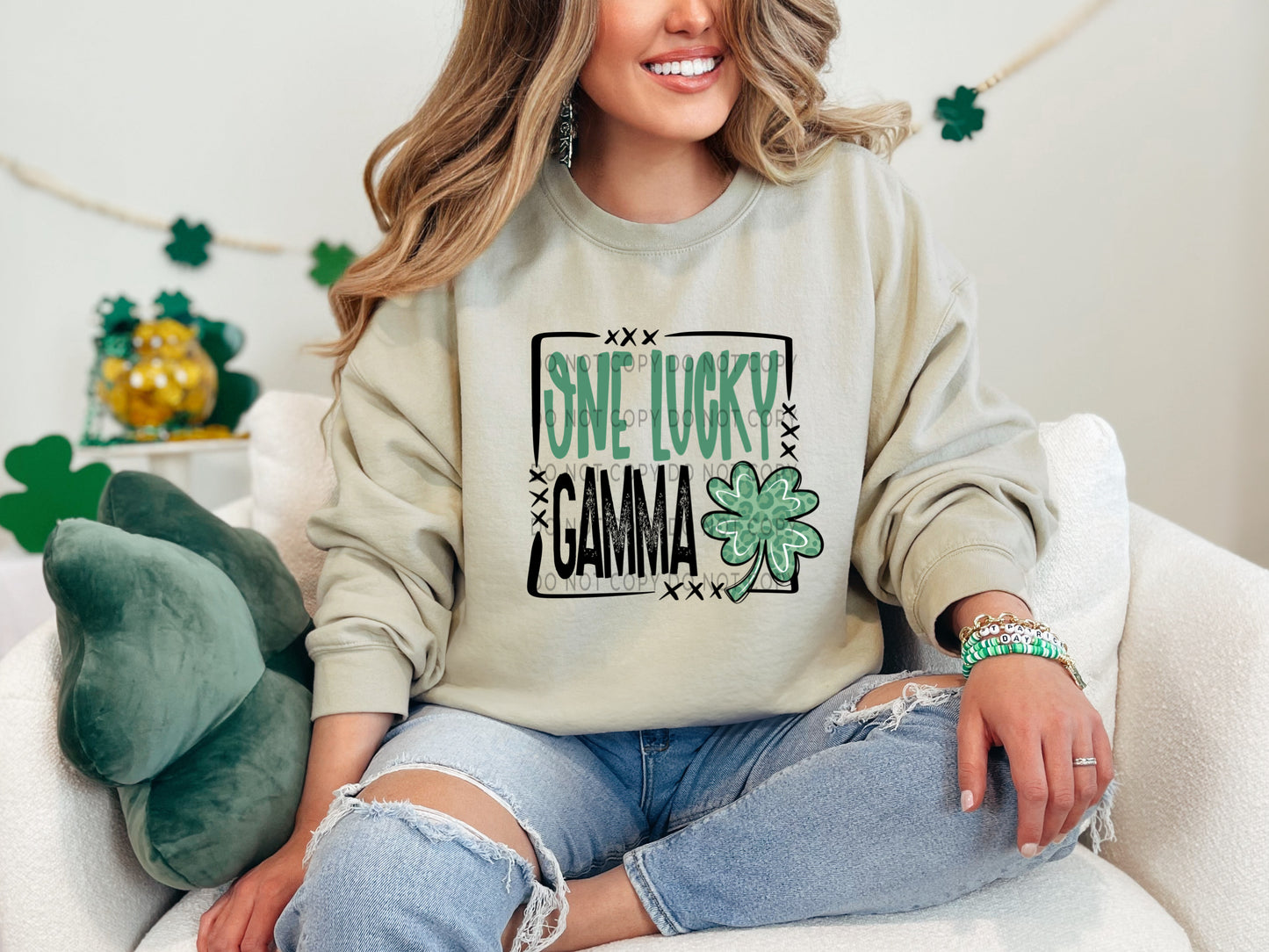 One Lucky Gamma Leopard - DTF