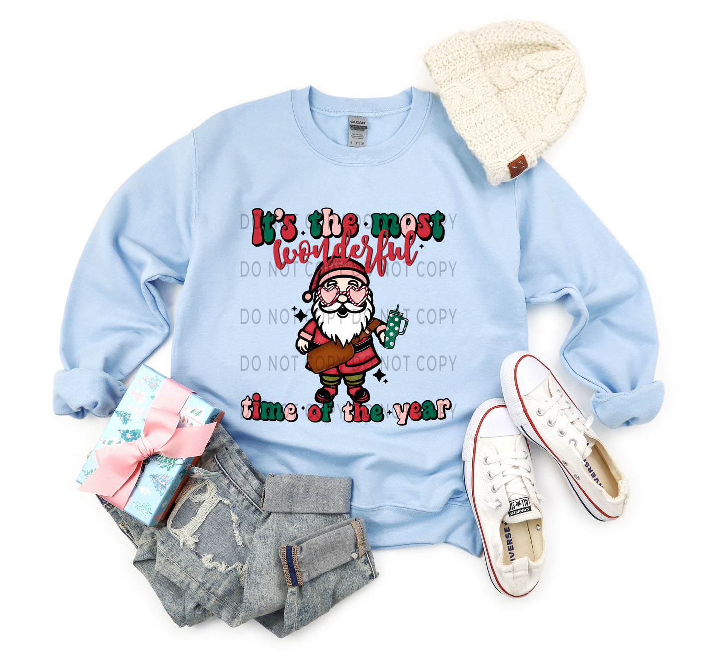 It’s The Most Wonderful Time Of The Year Retro Santa - DTF