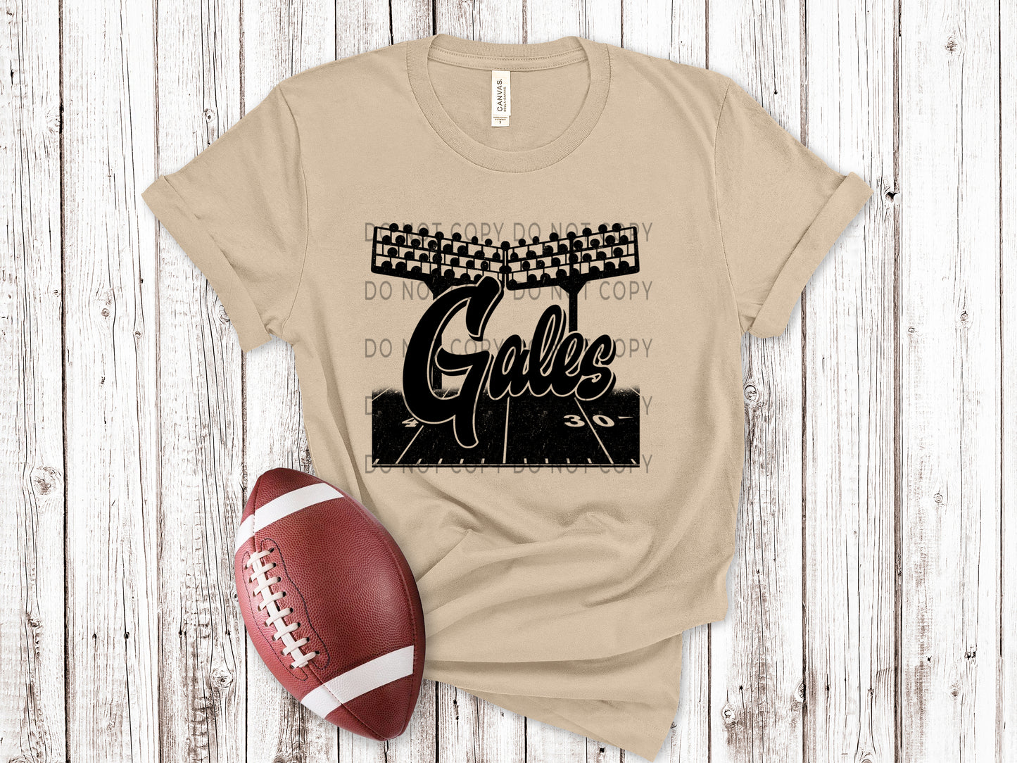 Gales Football Field BLK - DTF