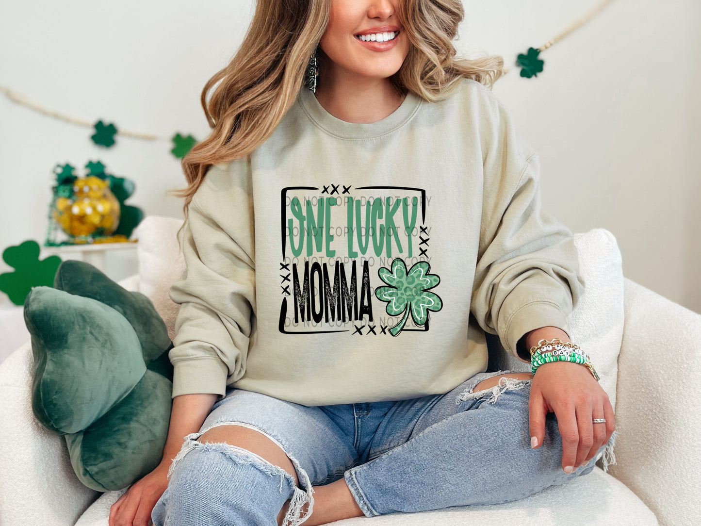 One Lucky Momma Leopard - DTF