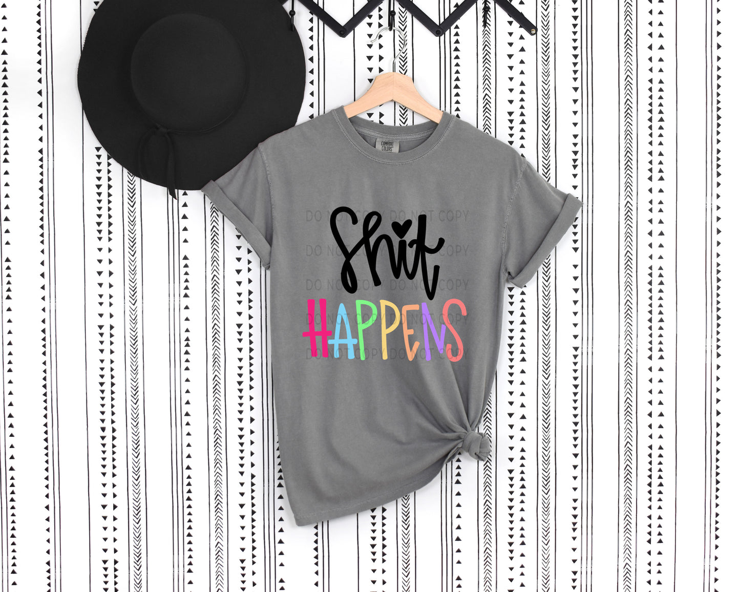 Shit Happens Multicolor -DTF
