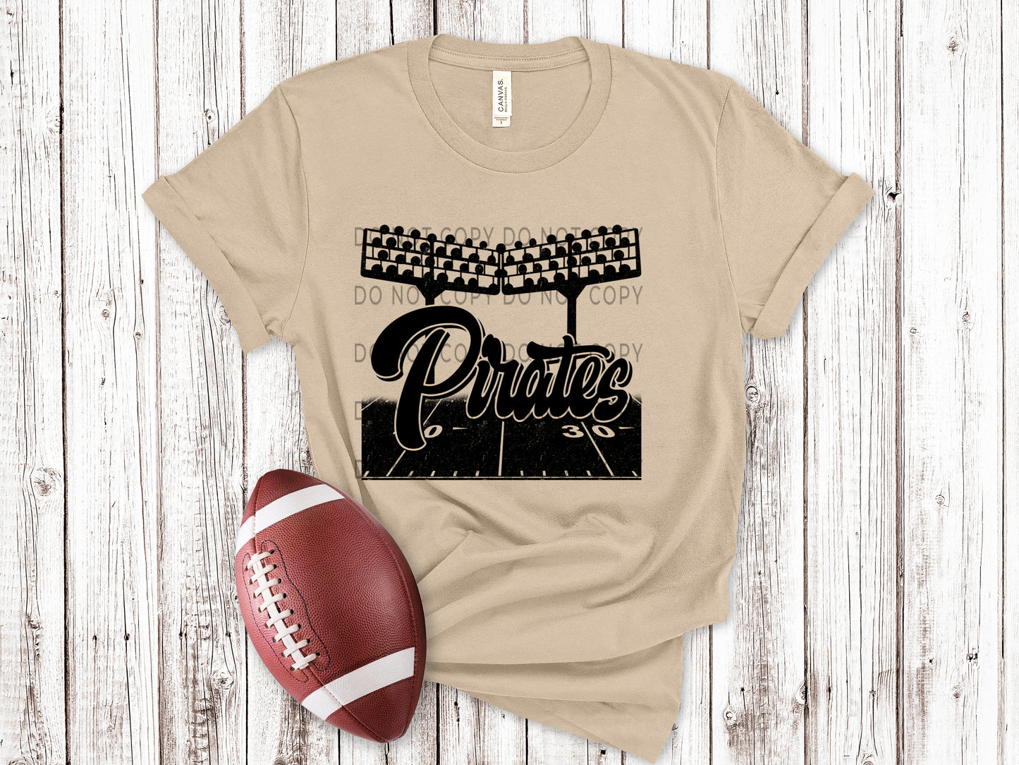 Pirates Football Field BLK - DTF