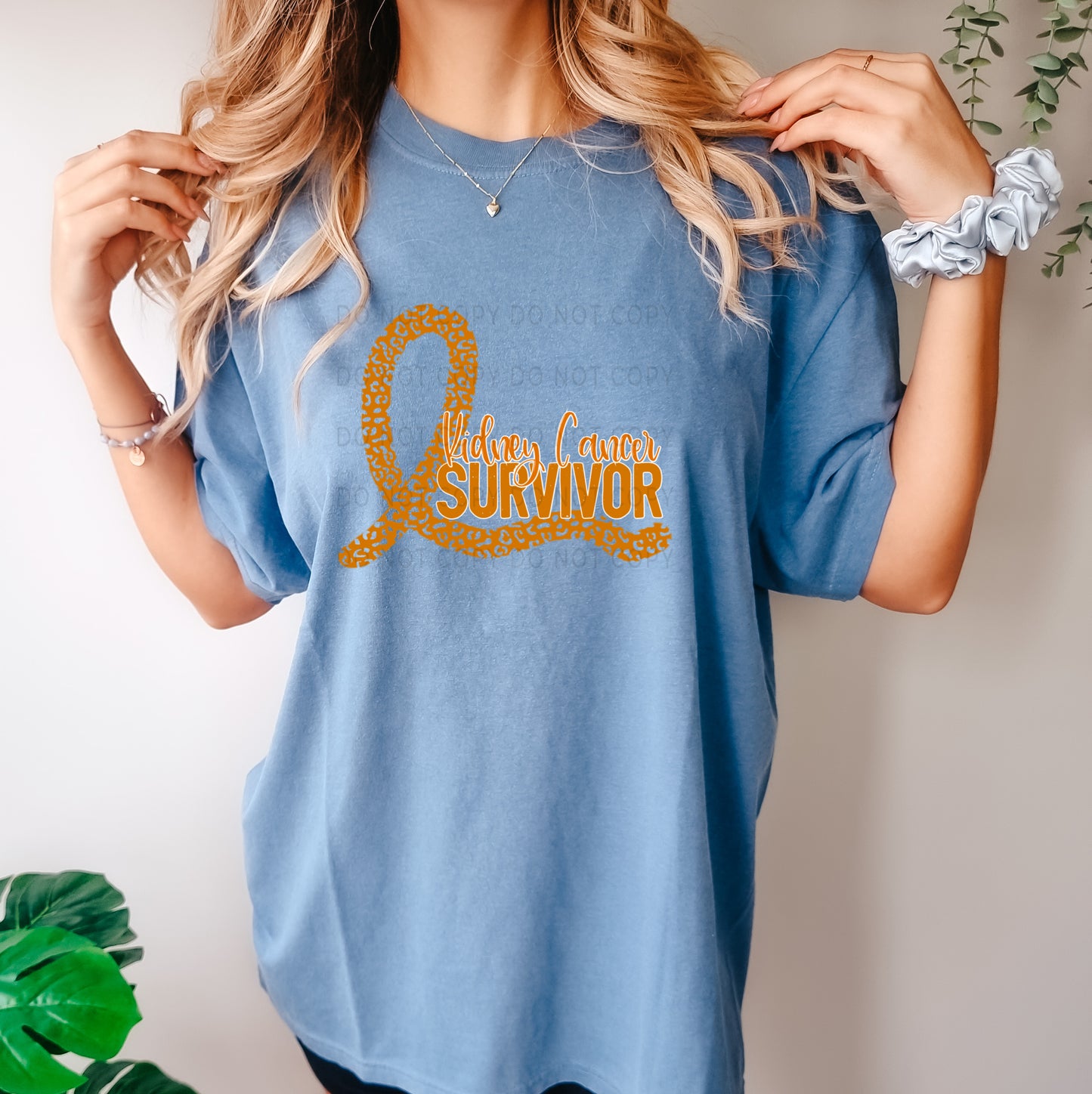 Kidney Cancer Survivor Orange Leopard Ribbon -DTF