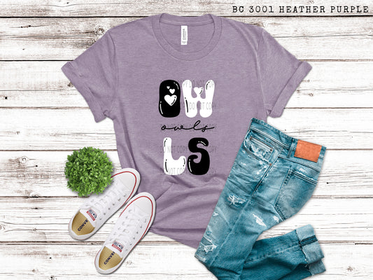 Owls Black And White - DTF