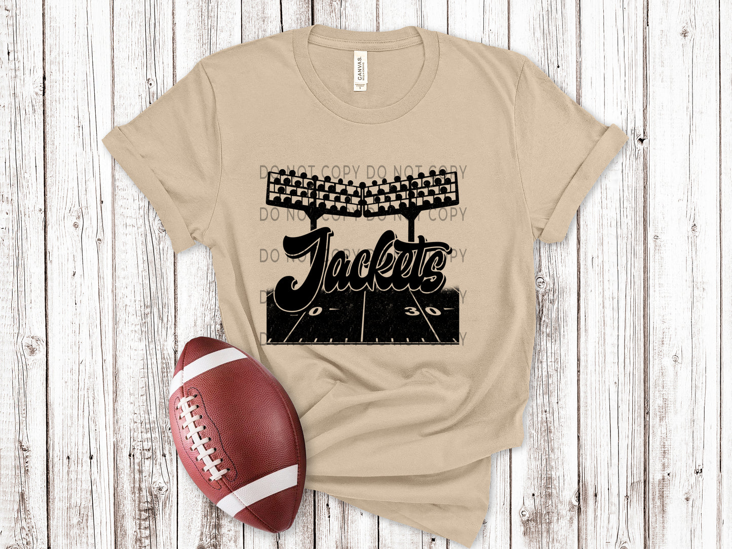 Jackets Football Field BLK - DTF