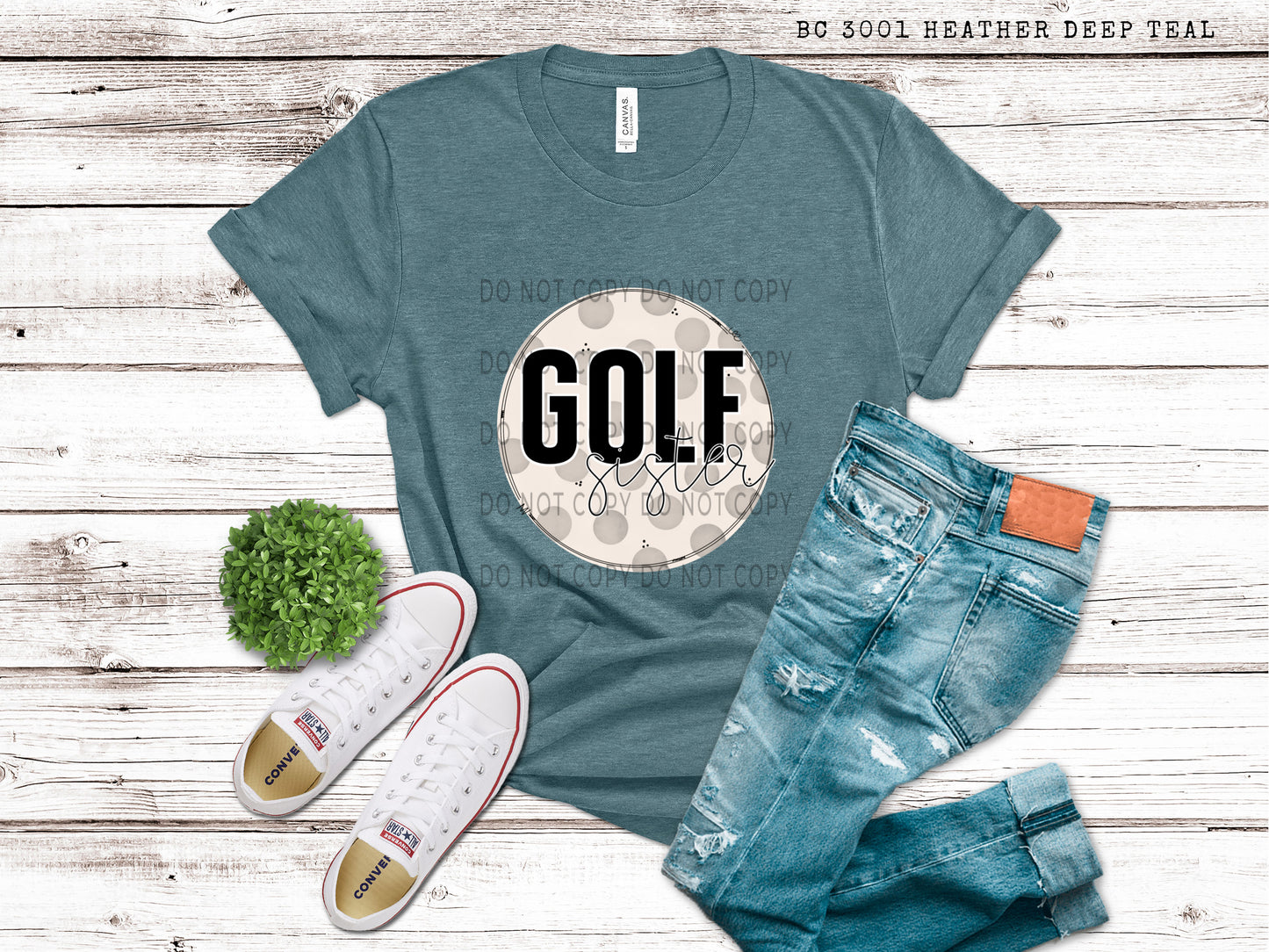 Golf Sister White Outline -DTF