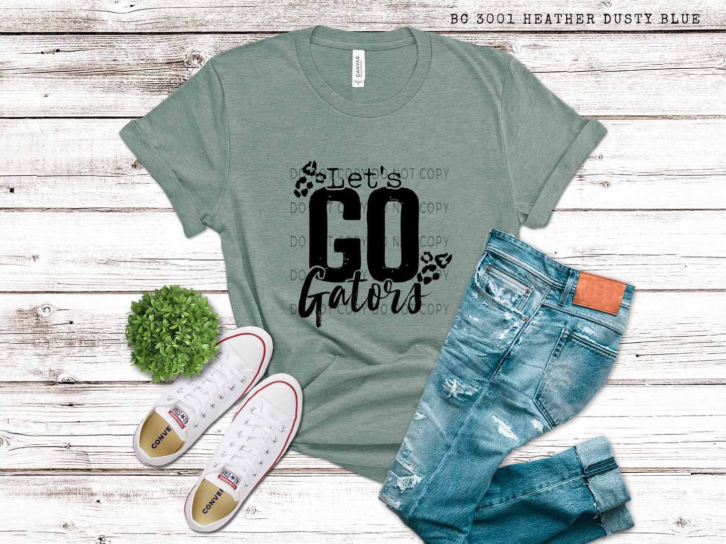 Let’s Go Gators Leopard Blk - DTF