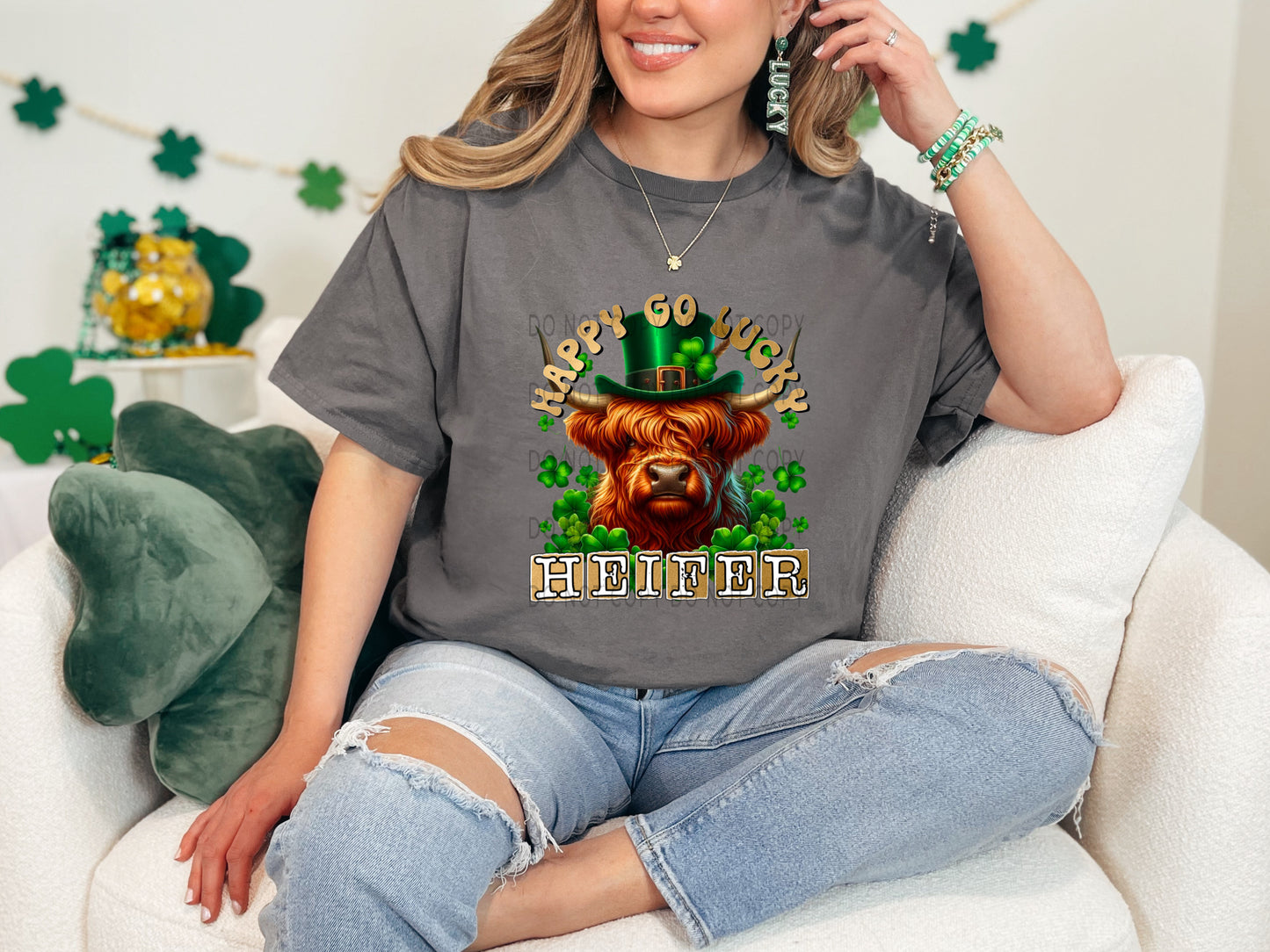 Happy Go Lucky Heifer - DTF