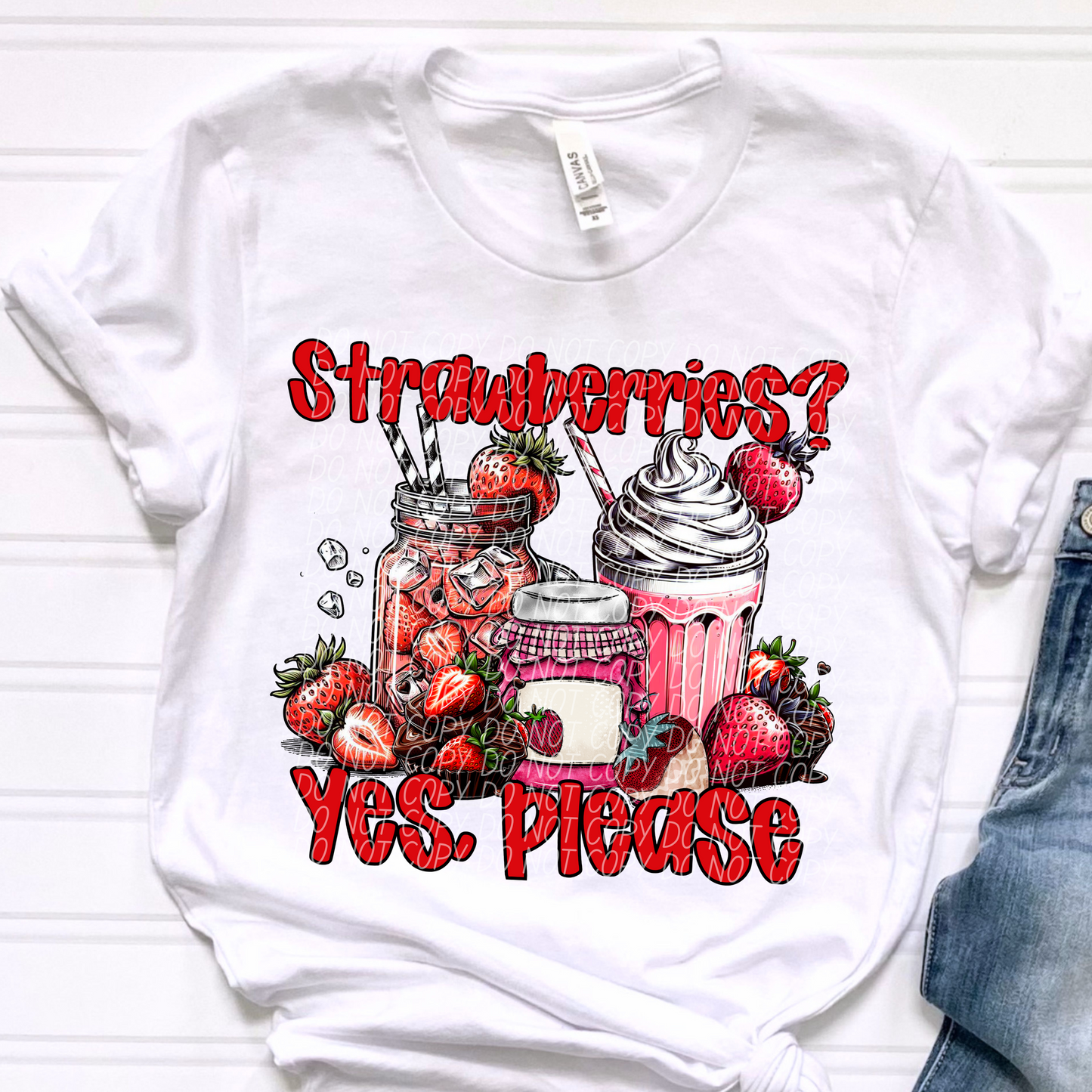 strawberries yes please-DTF