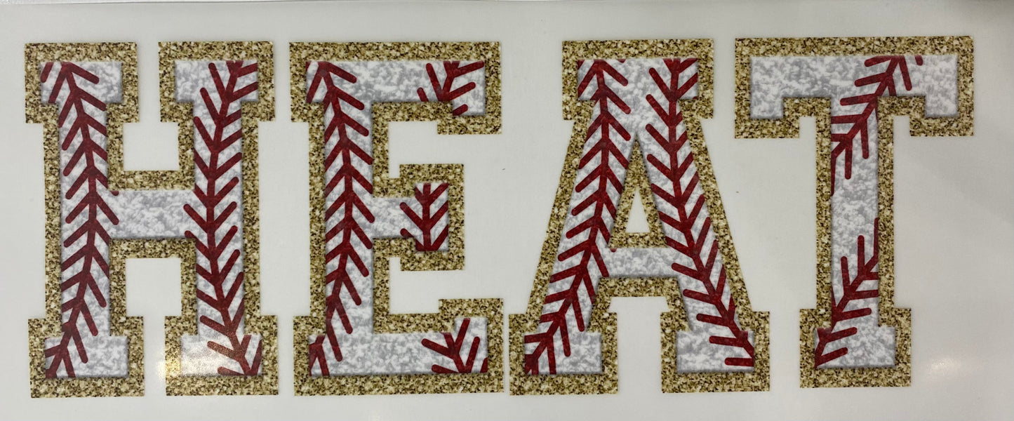 Heat chenille baseball -DTF(11”)-RTS
