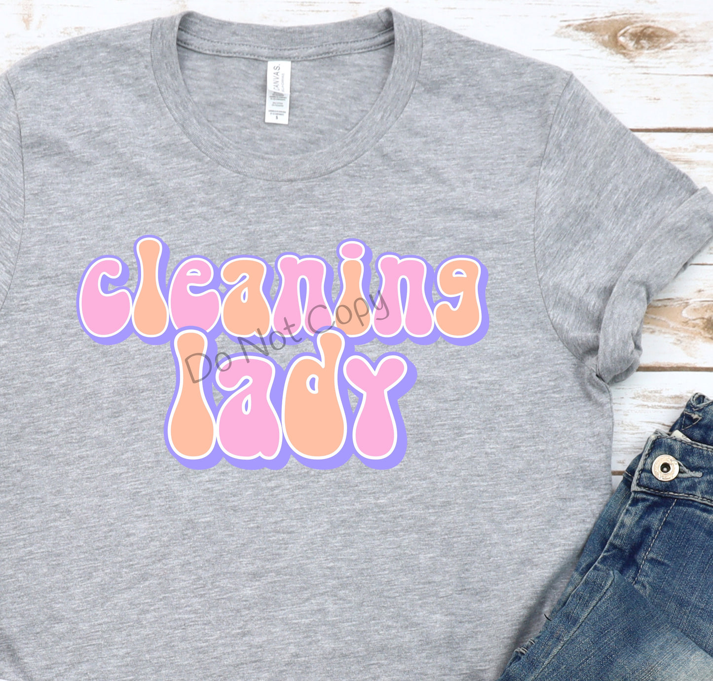 Retro occupation Cleaning lady-DTF