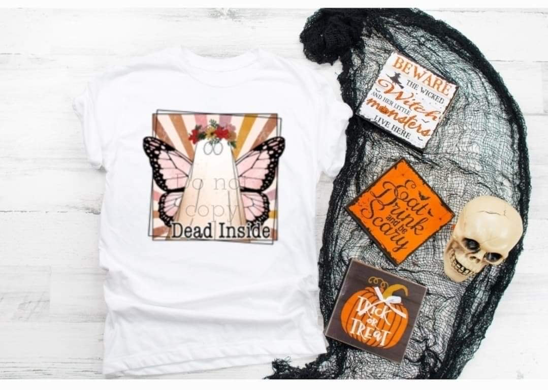 Dead inside ghost butterfly-DTF