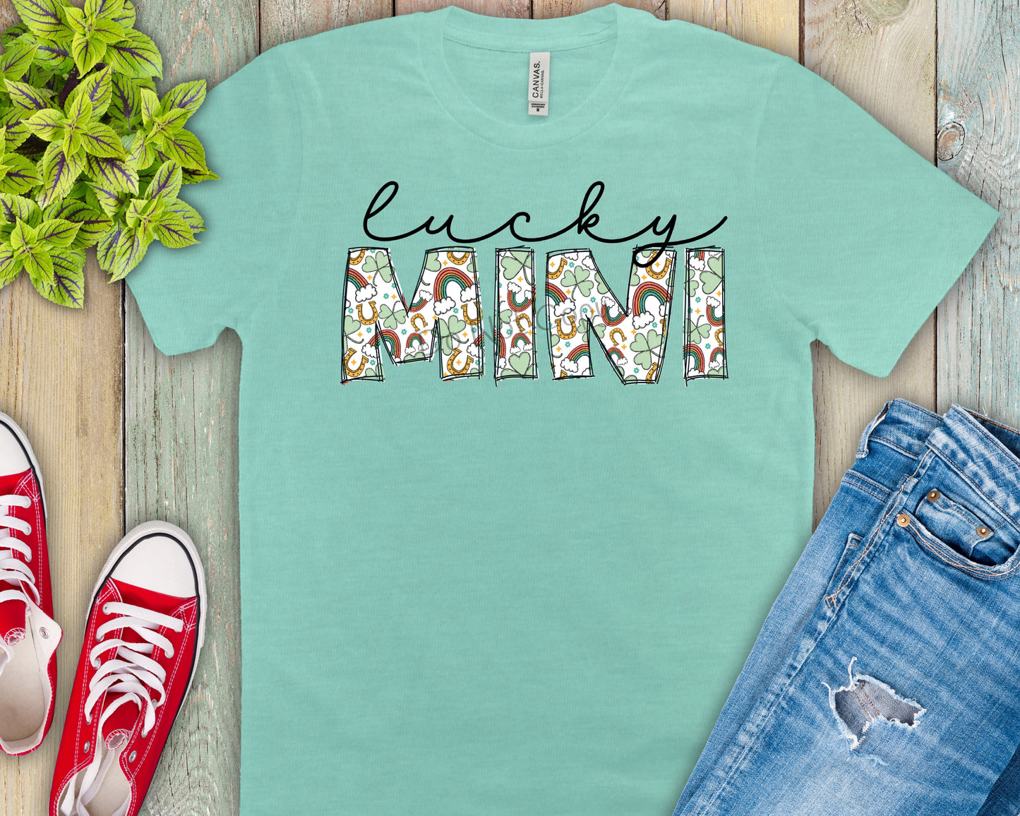 Lucky mini letters St Patrick-DTF