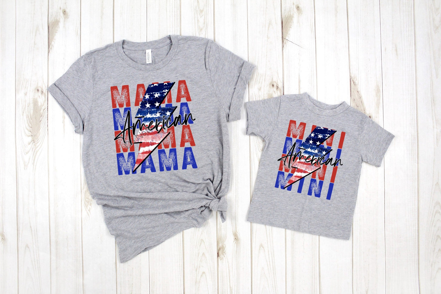 American MAMA lighting bolt -DTF