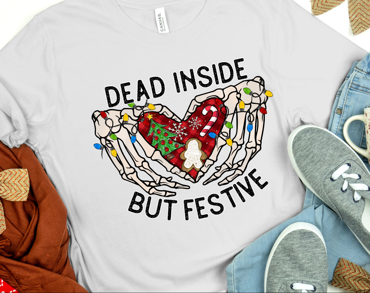 Dead inside but festive- DTF