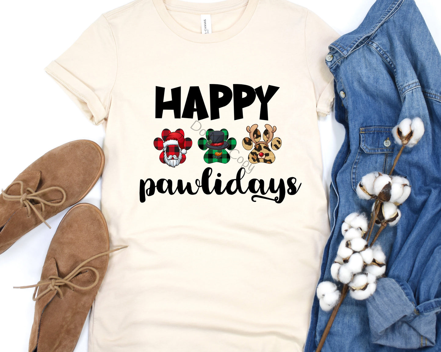 Happy pawlidays-DTF