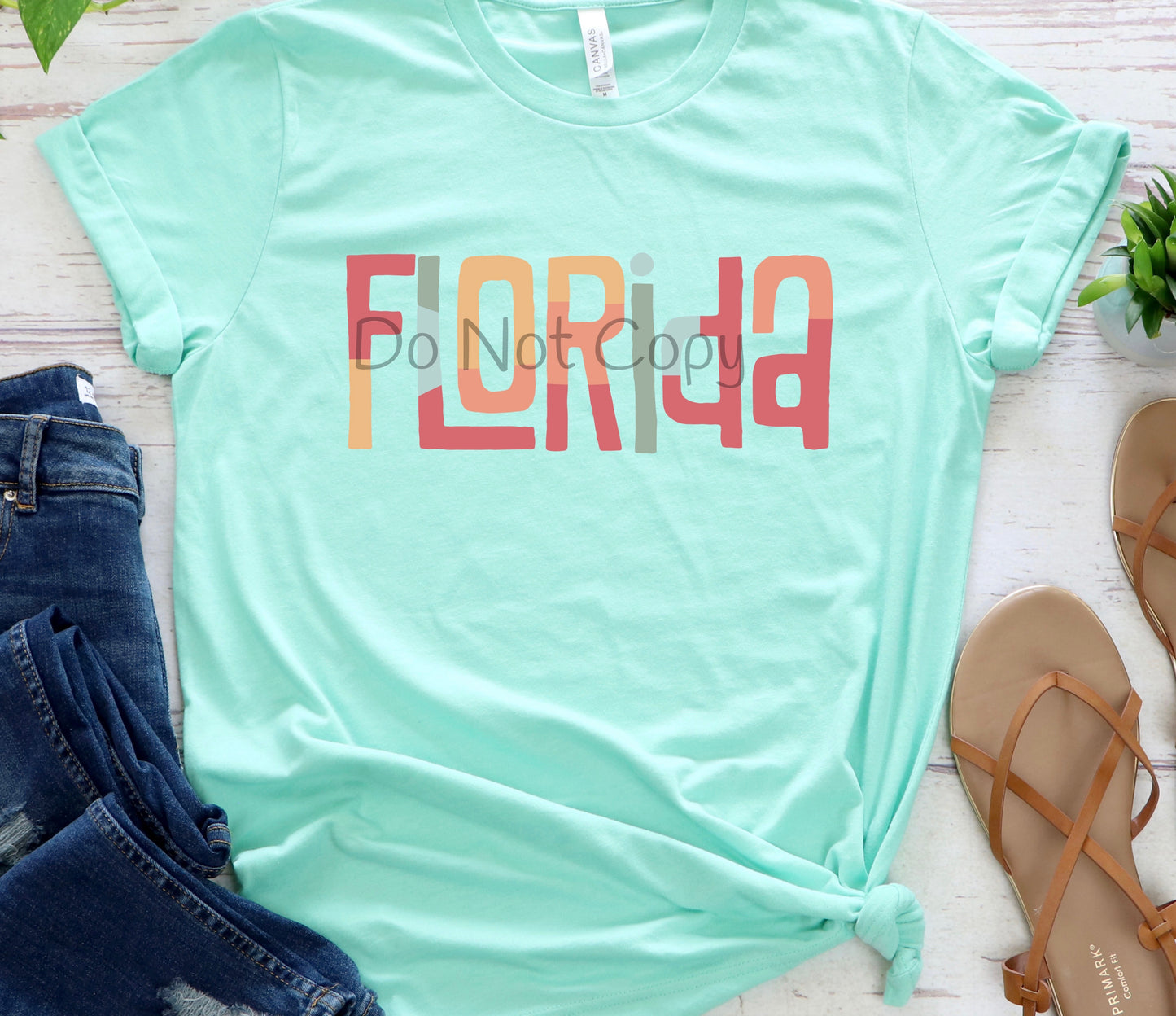 Florida multi colored-DTF