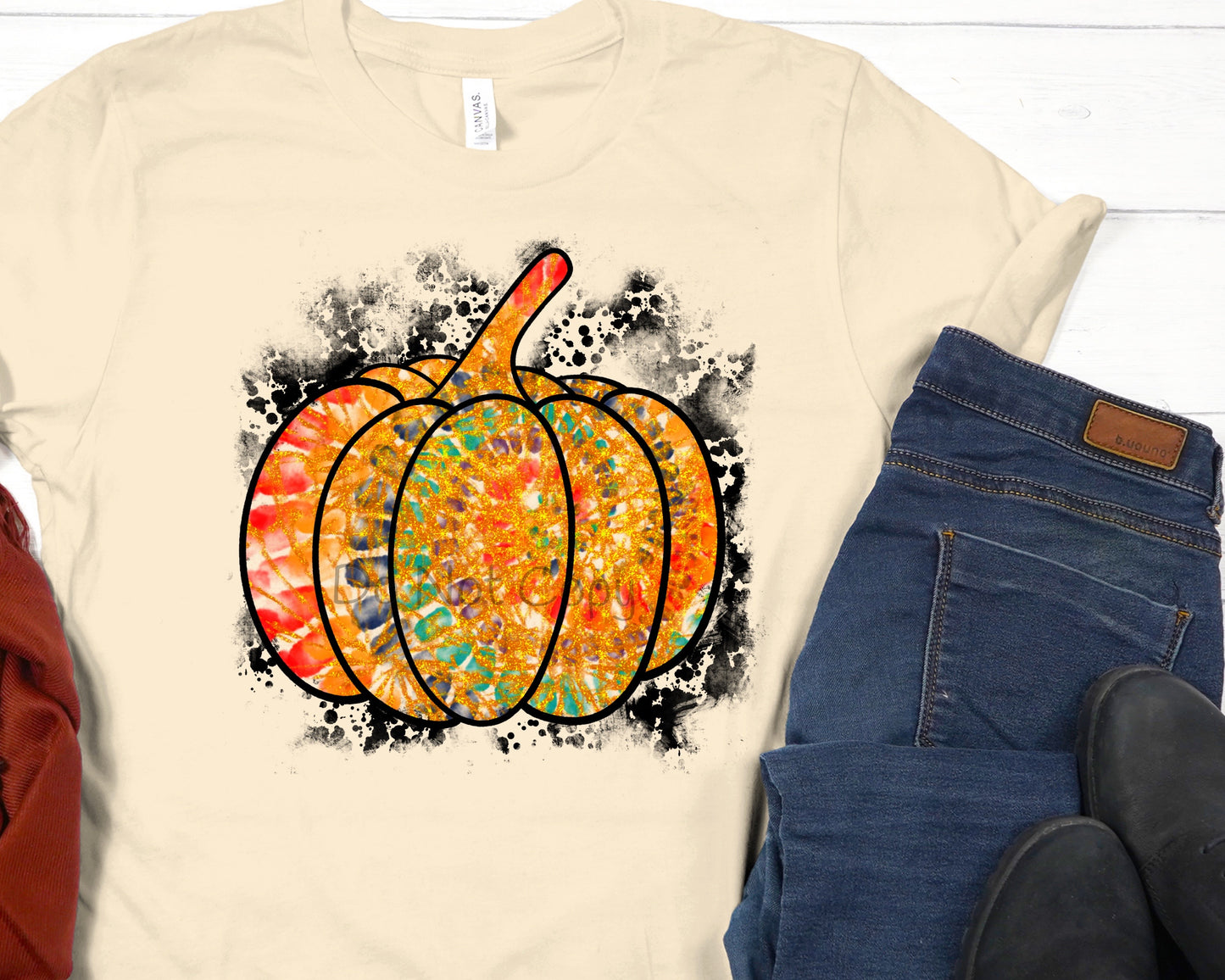 Tie dye pumpkin-DTF