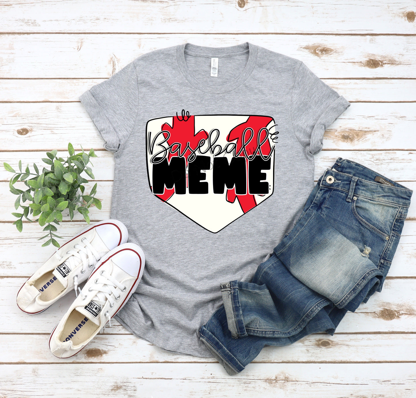 Baseball plate Meme-DTF