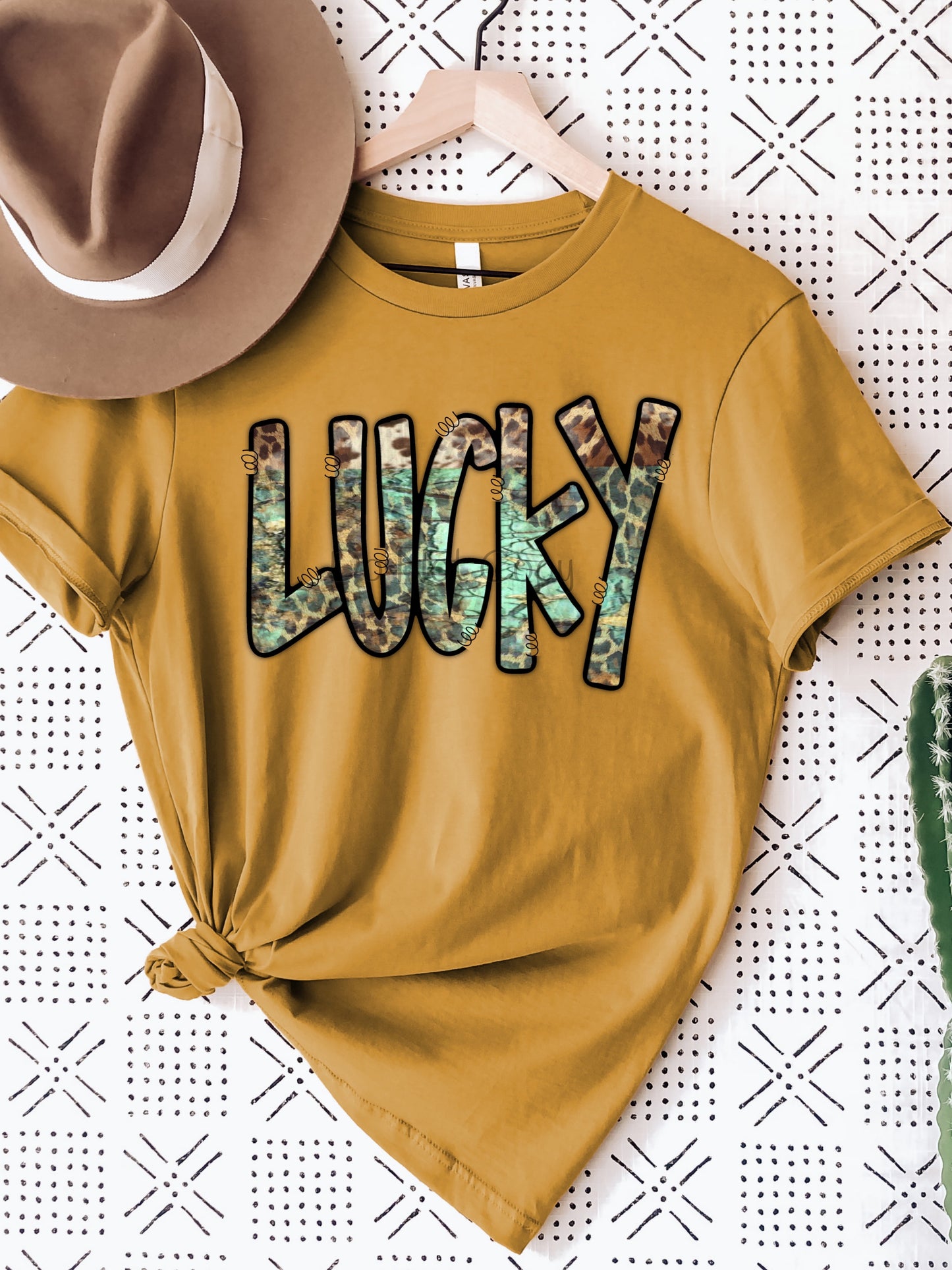 Lucky leopard green-DTF